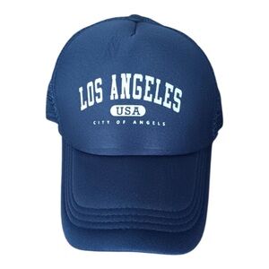 Blue Los Angeles USA Trucker Hat